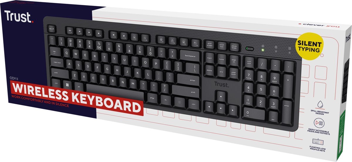 TRUST ODY II Clavier sans-fil