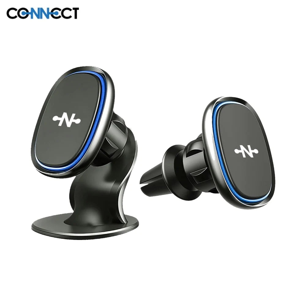 Support Smartphone Magnétique pour Voiture avec 2 Fixations Noir