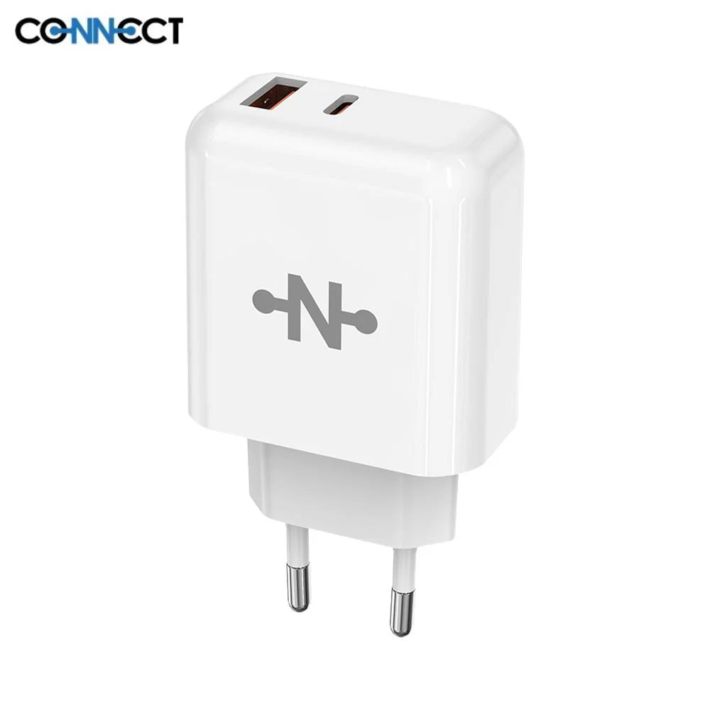 Chargeur Secteur Multi (Type-C + USB) 45W Blanc